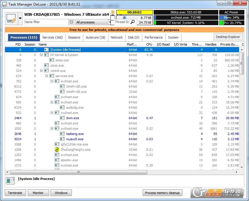 任务管理器,Task Manager.